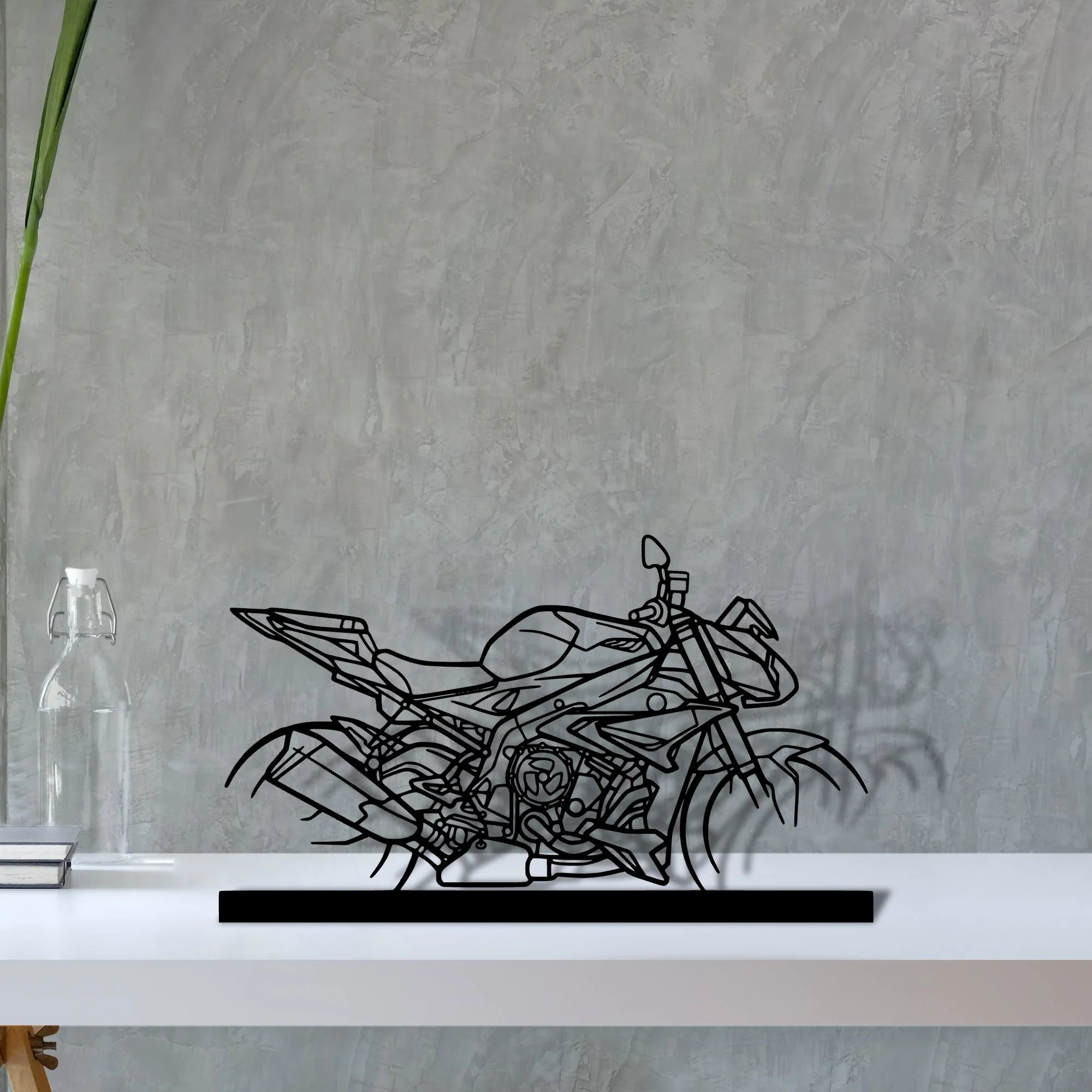 s1000r Silhouette Metal Art Stand - Tinvibe