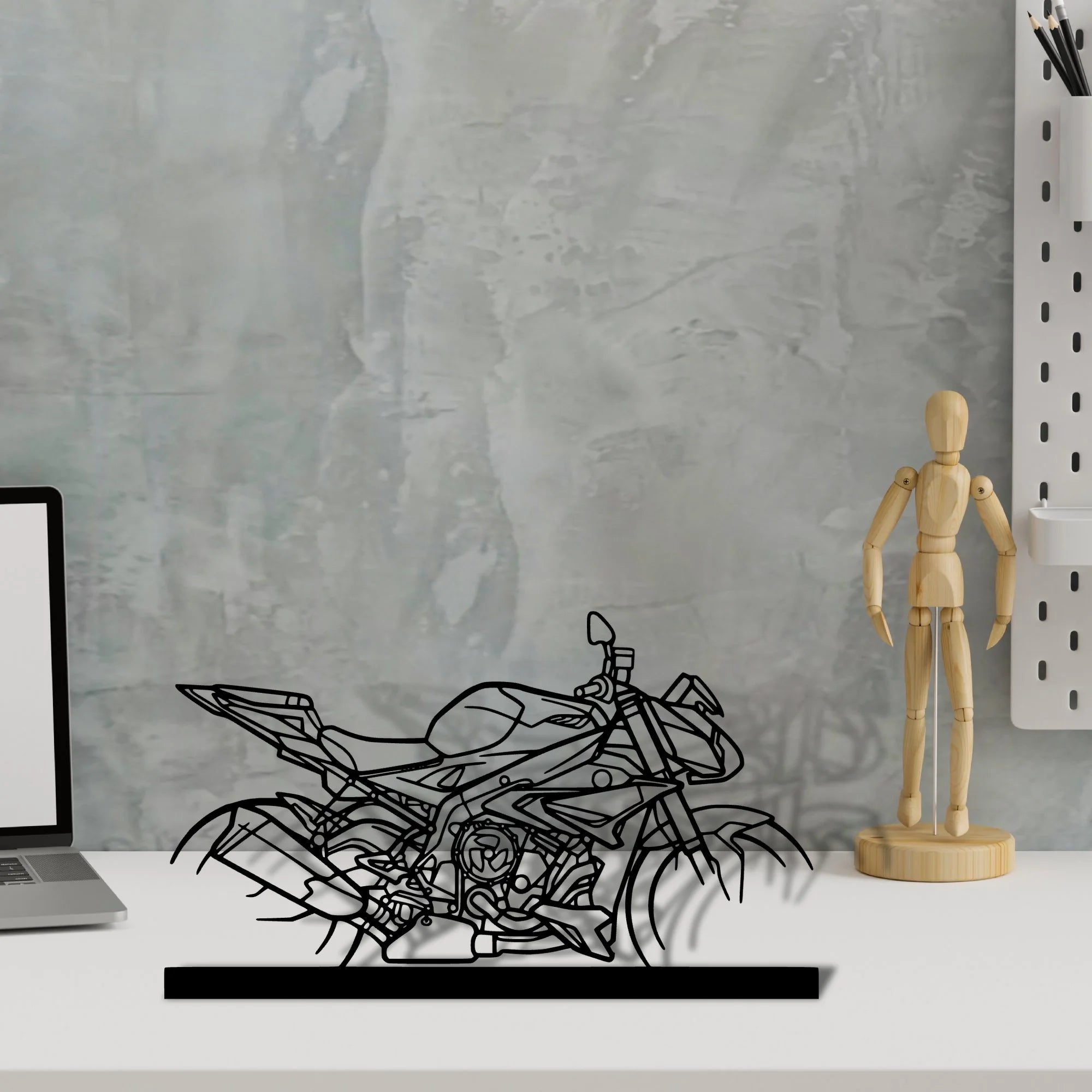 s1000r Silhouette Metal Art Stand - Tinvibe