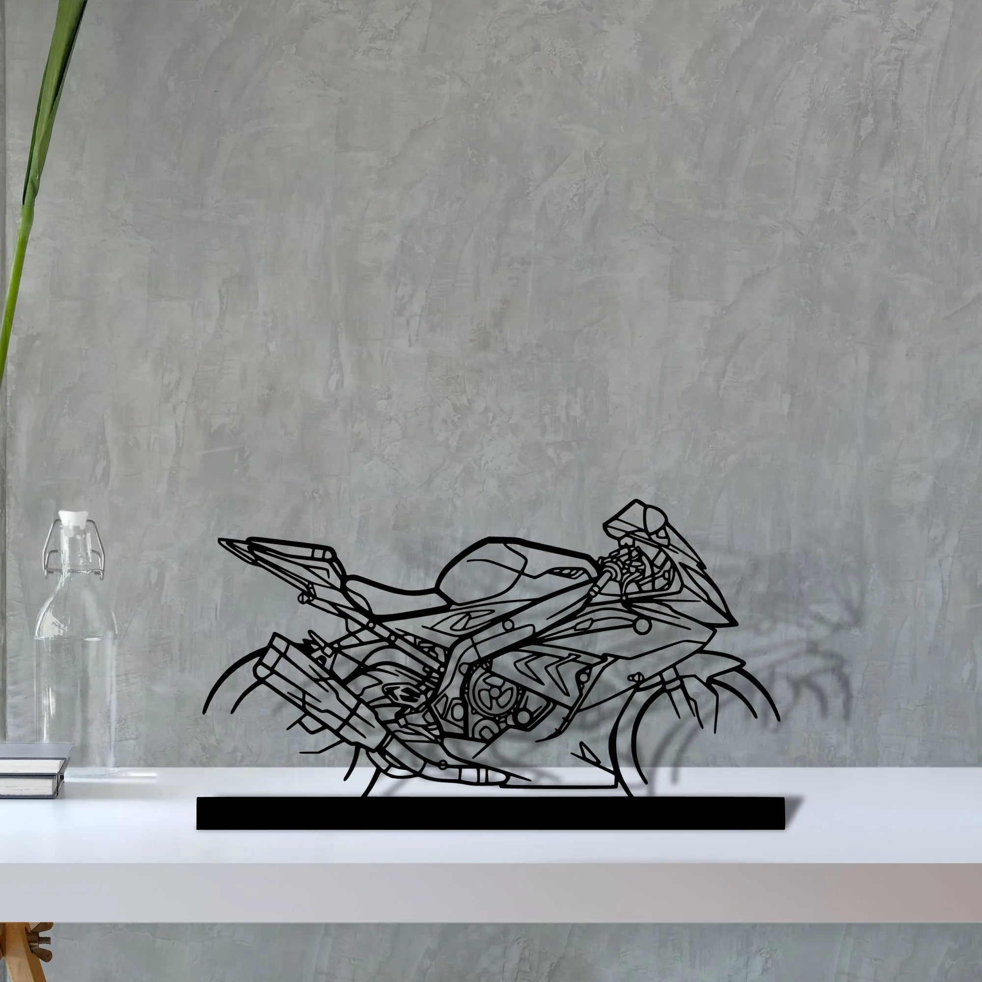 s1000rr Silhouette Metal Art Stand - Tinvibe
