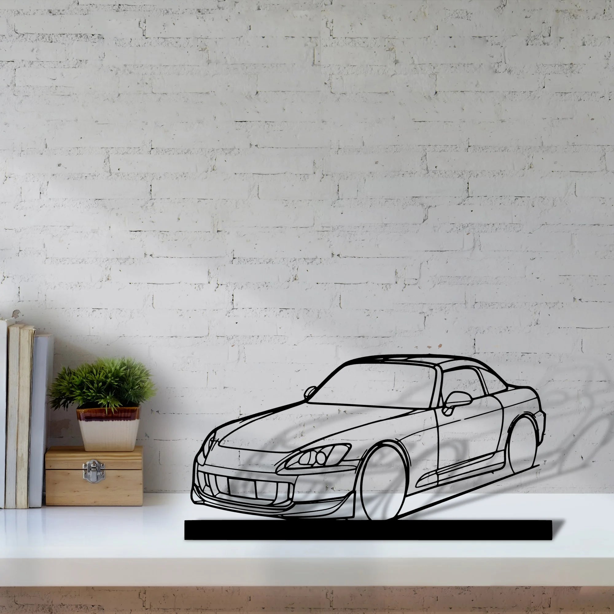 s2000-hard Silhouette Metal Art Stand - Tinvibe
