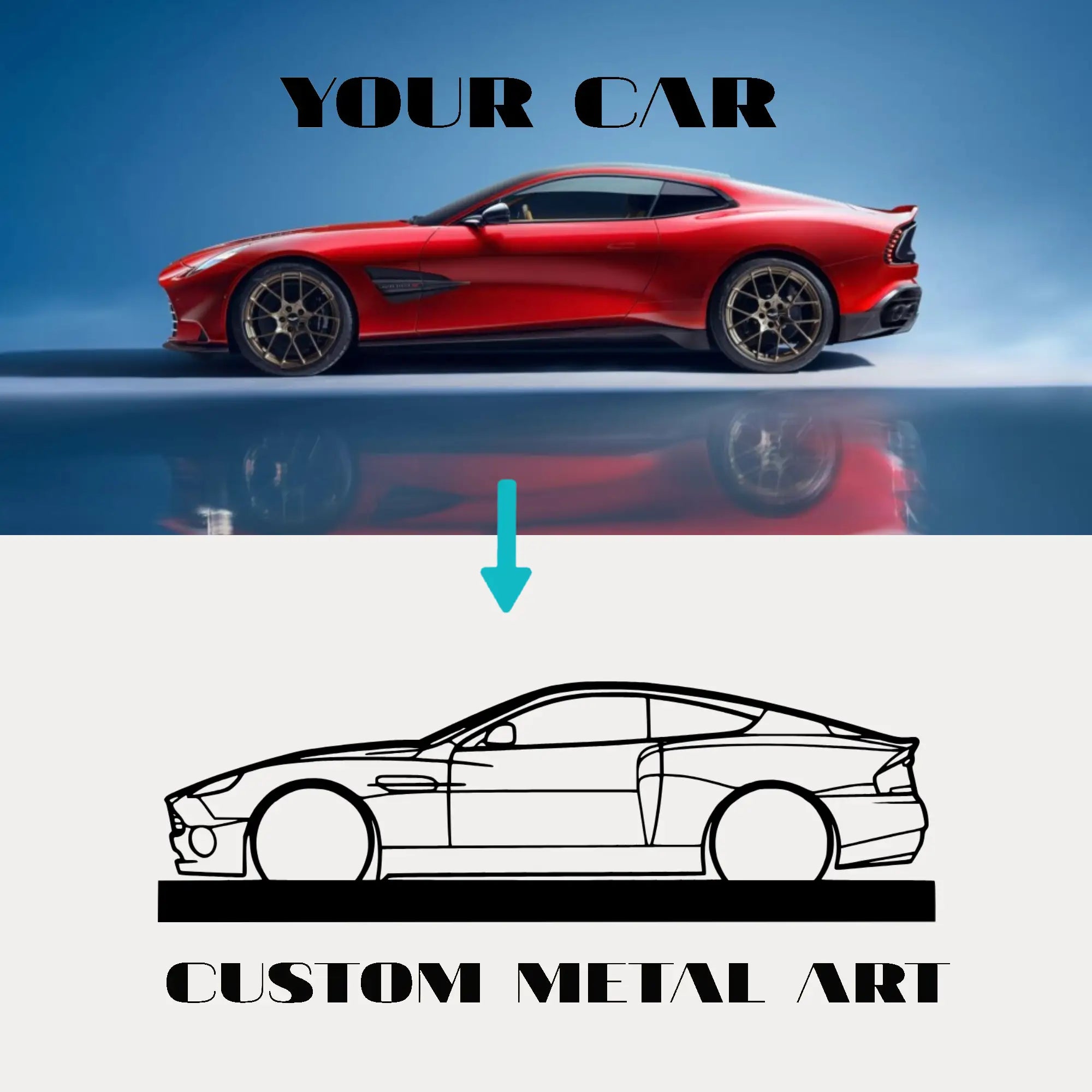 Your Custom Standing Silhouette Metal Art Service - Tinvibe