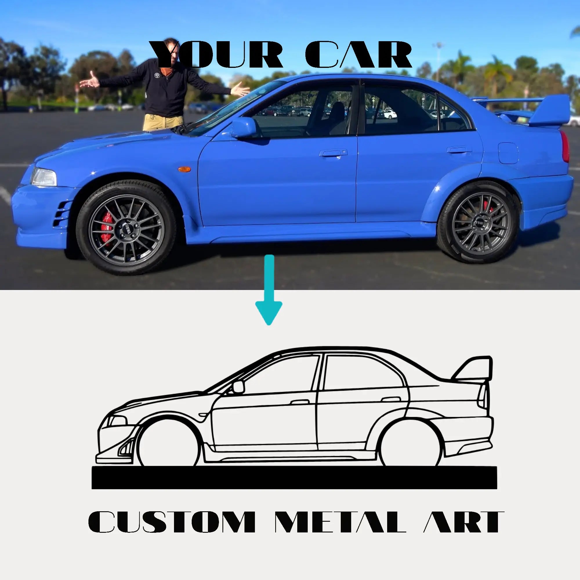 Your Custom Standing Silhouette Metal Art Service - Tinvibe