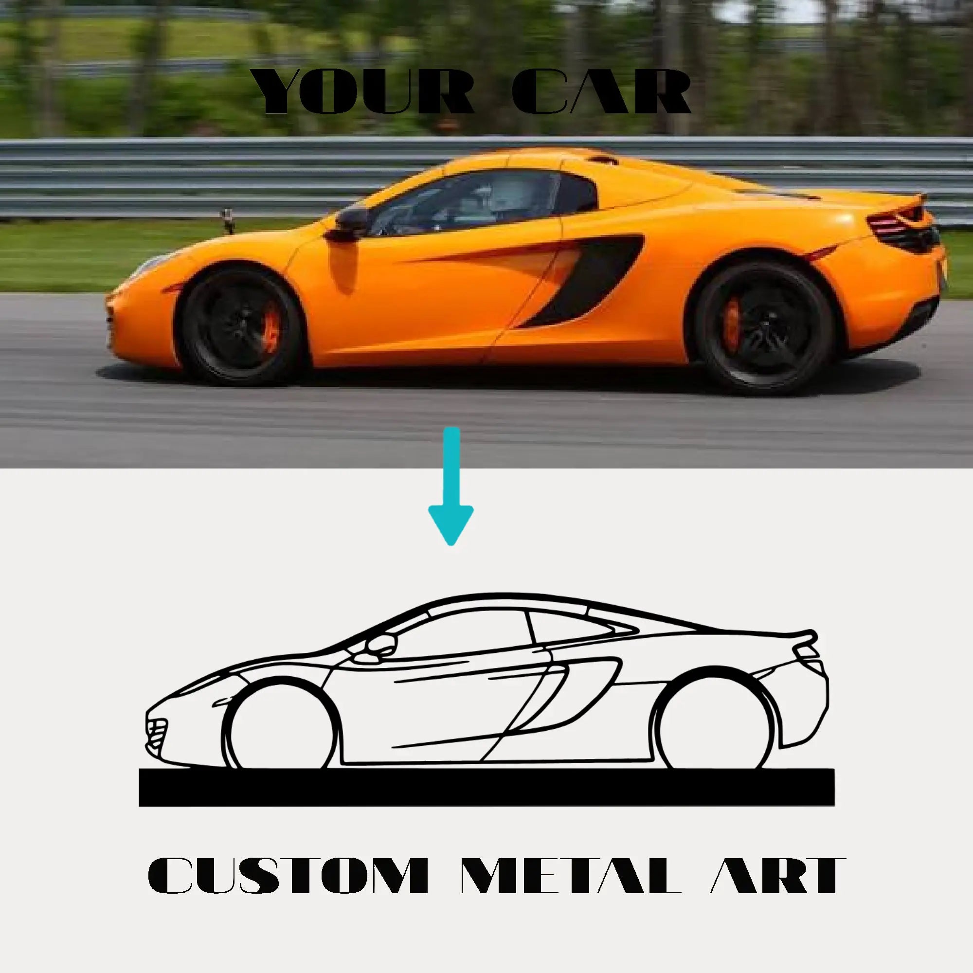Your Custom Standing Silhouette Metal Art Service - Tinvibe