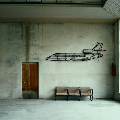 Savage Cruiser Classic Aircraft Silhouette Metal Wall Art - Tinvibe