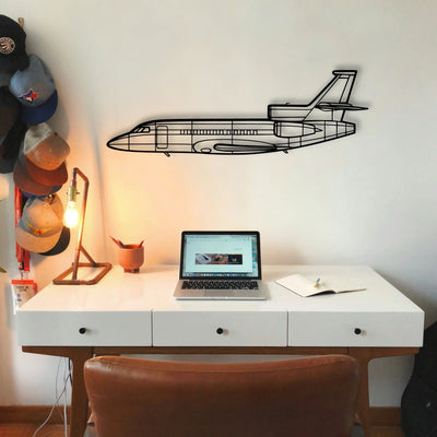 Savage Cruiser Classic Aircraft Silhouette Metal Wall Art - Tinvibe