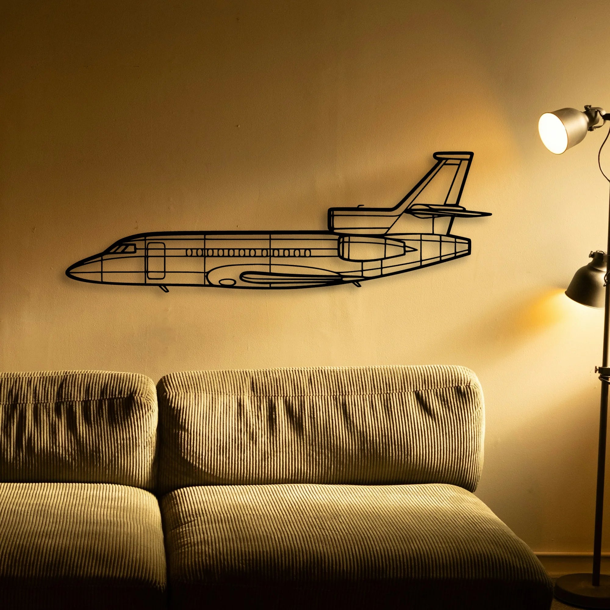 Savage Cruiser Classic Aircraft Silhouette Metal Wall Art - Tinvibe