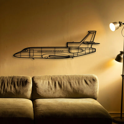 Savage Cruiser Classic Aircraft Silhouette Metal Wall Art - Tinvibe
