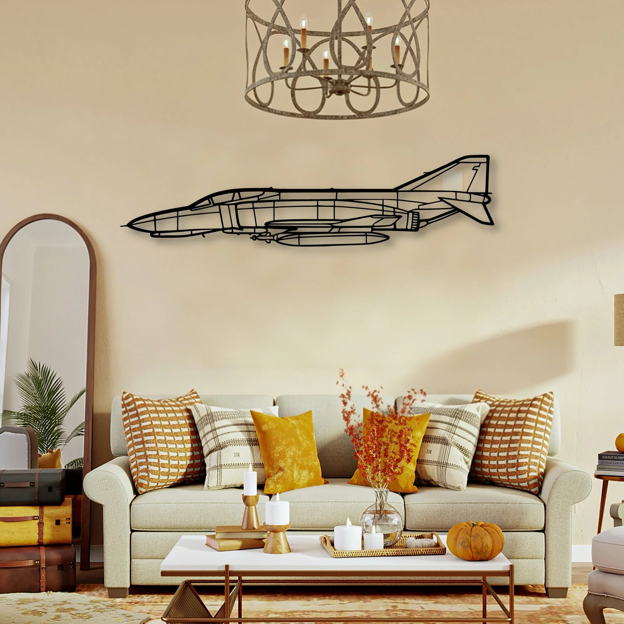 Spitfire Mk Ix 2 Classic Aircraft Silhouette Metal Wall Art - Tinvibe