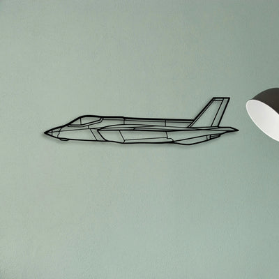 Spitfire Mk Ix Classic Aircraft Silhouette Metal Wall Art - Tinvibe