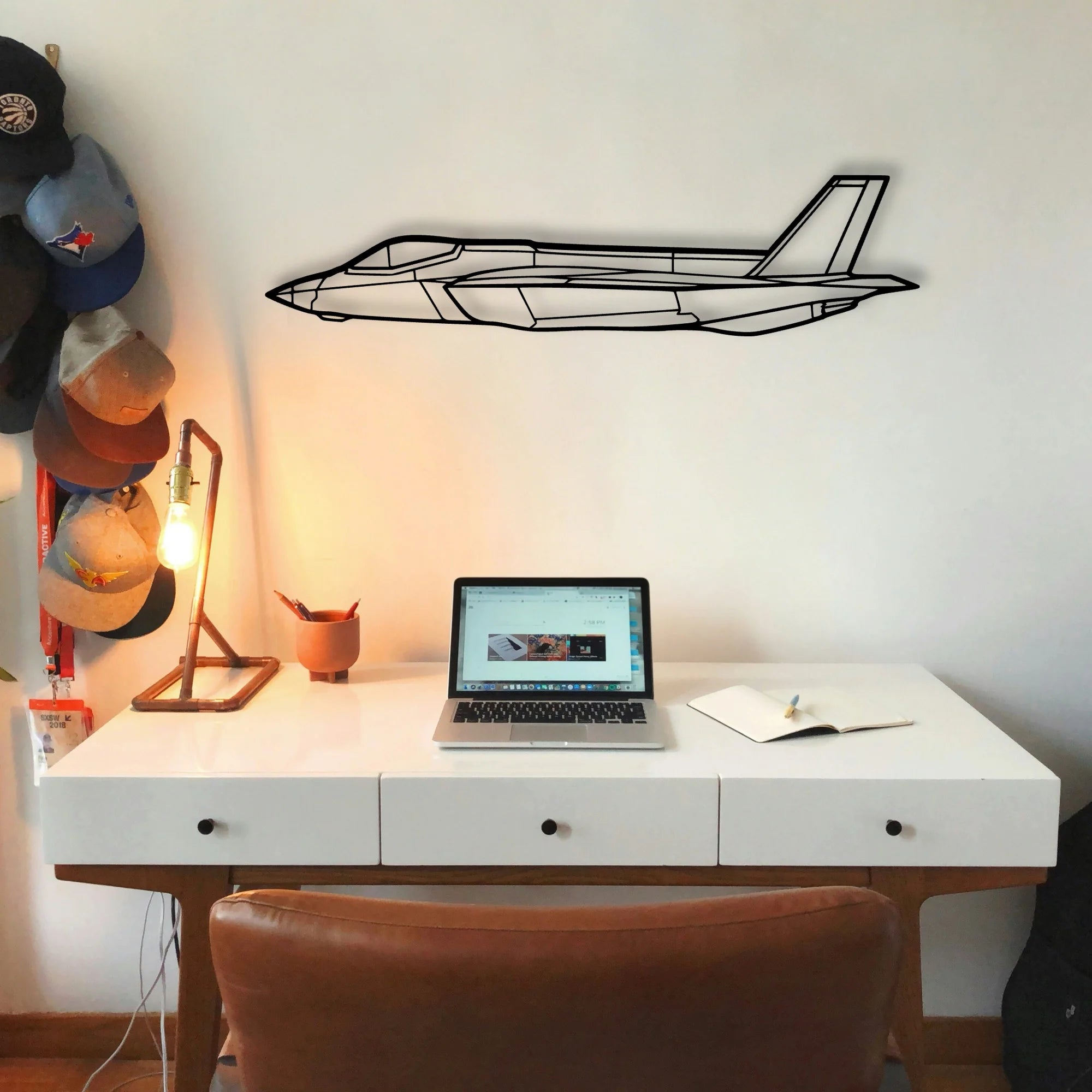 Spitfire Mk Ix Classic Aircraft Silhouette Metal Wall Art - Tinvibe