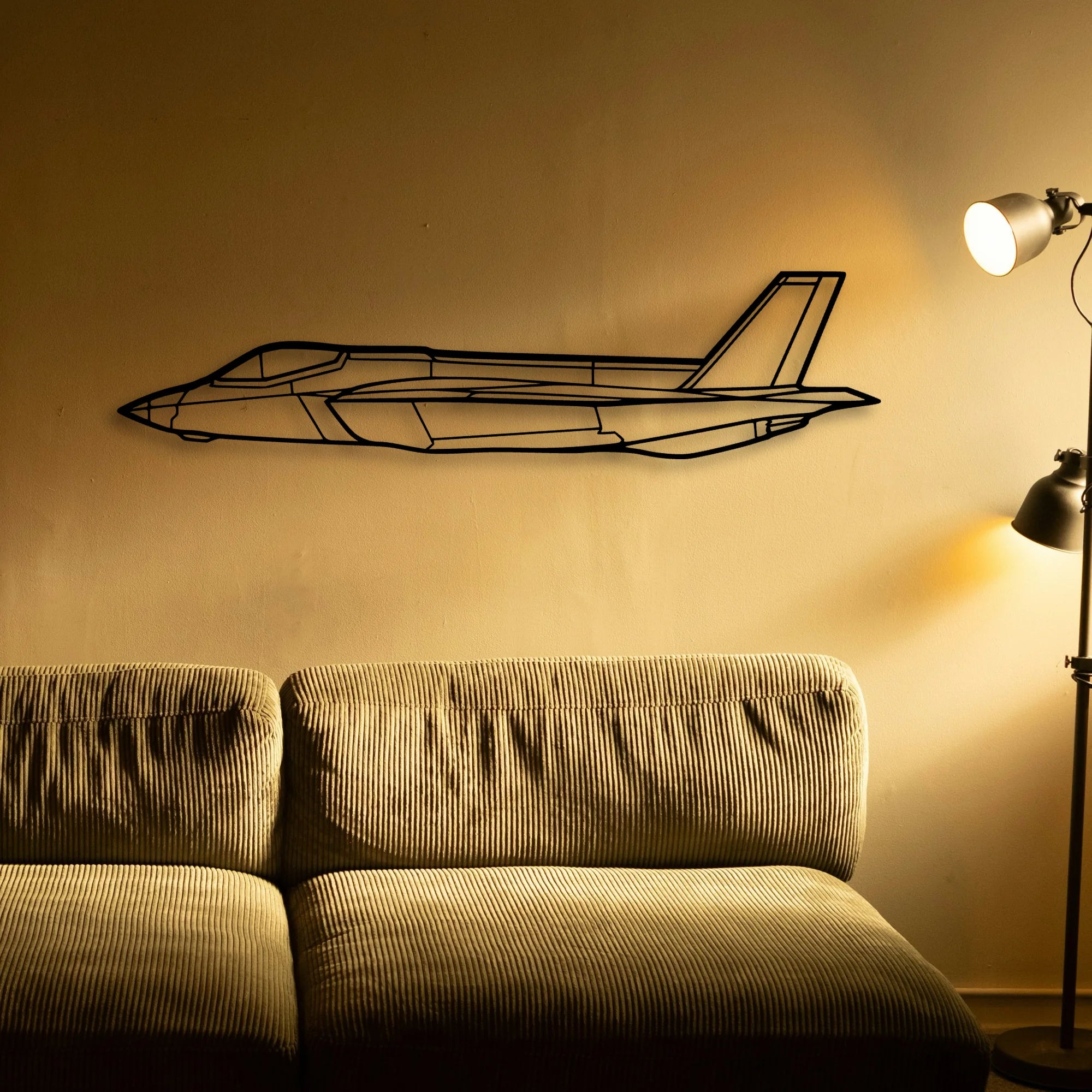 Spitfire Mk Ix Classic Aircraft Silhouette Metal Wall Art - Tinvibe