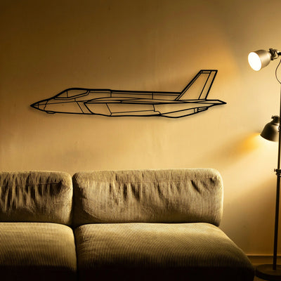 Spitfire Mk Ix Classic Aircraft Silhouette Metal Wall Art - Tinvibe