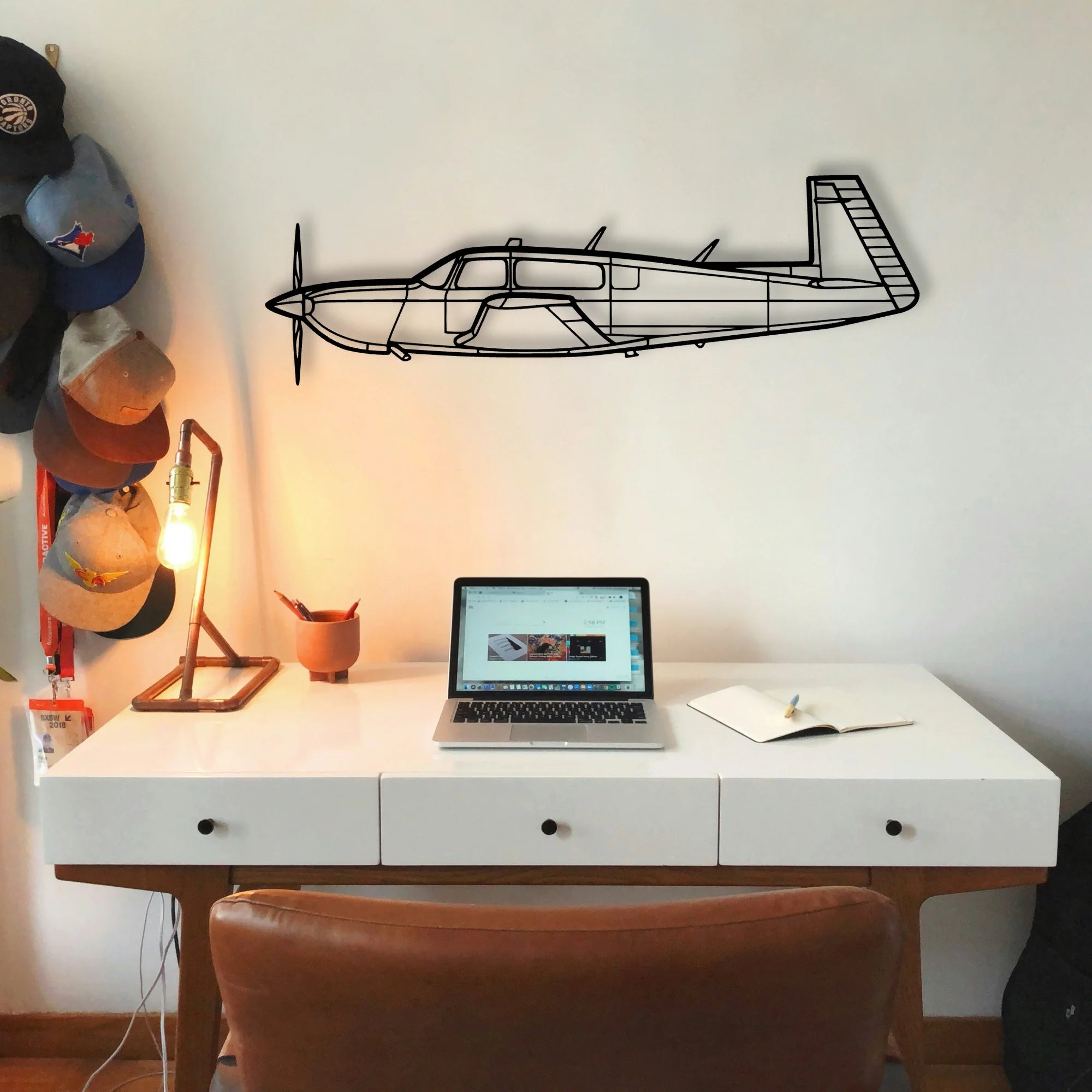 Spitfire Mk Xiv Classic Aircraft Silhouette Metal Wall Art - Tinvibe