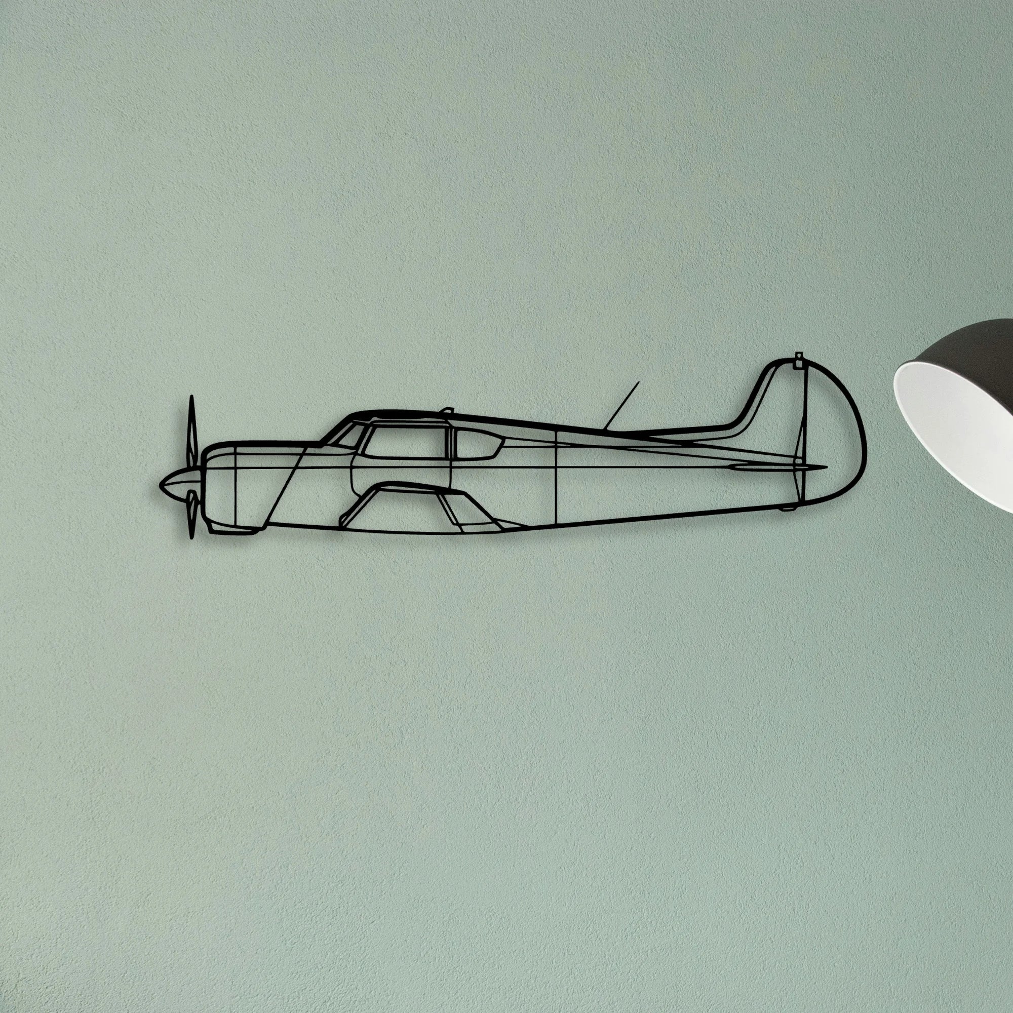 SR22T Gts Classic Aircraft Silhouette Metal Wall Art - Tinvibe
