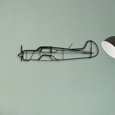SR22T Gts Classic Aircraft Silhouette Metal Wall Art - Tinvibe