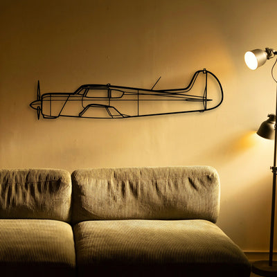 SR22T Gts Classic Aircraft Silhouette Metal Wall Art - Tinvibe