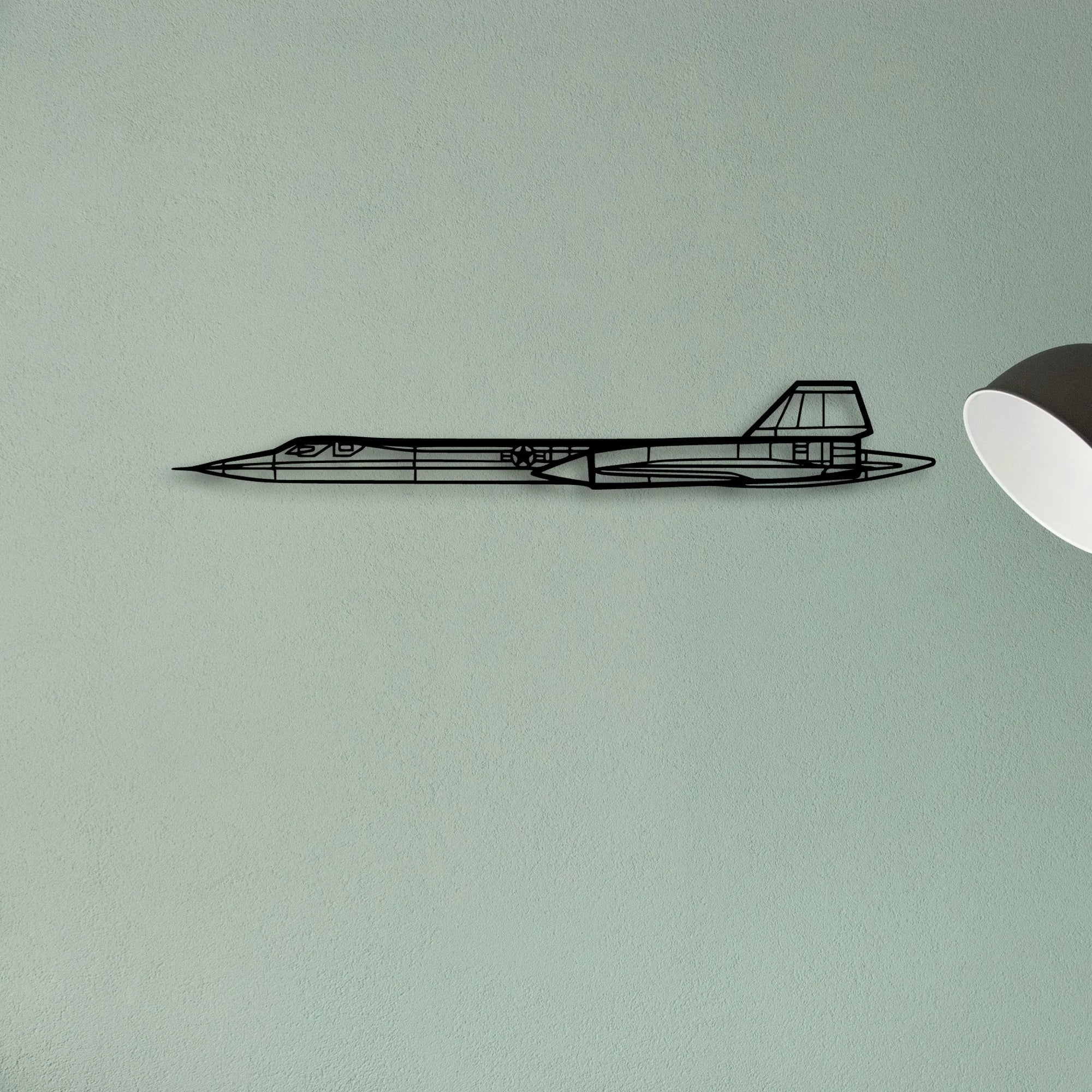 SR71 Blackbird Classic Aircraft Silhouette Metal Wall Art - Tinvibe