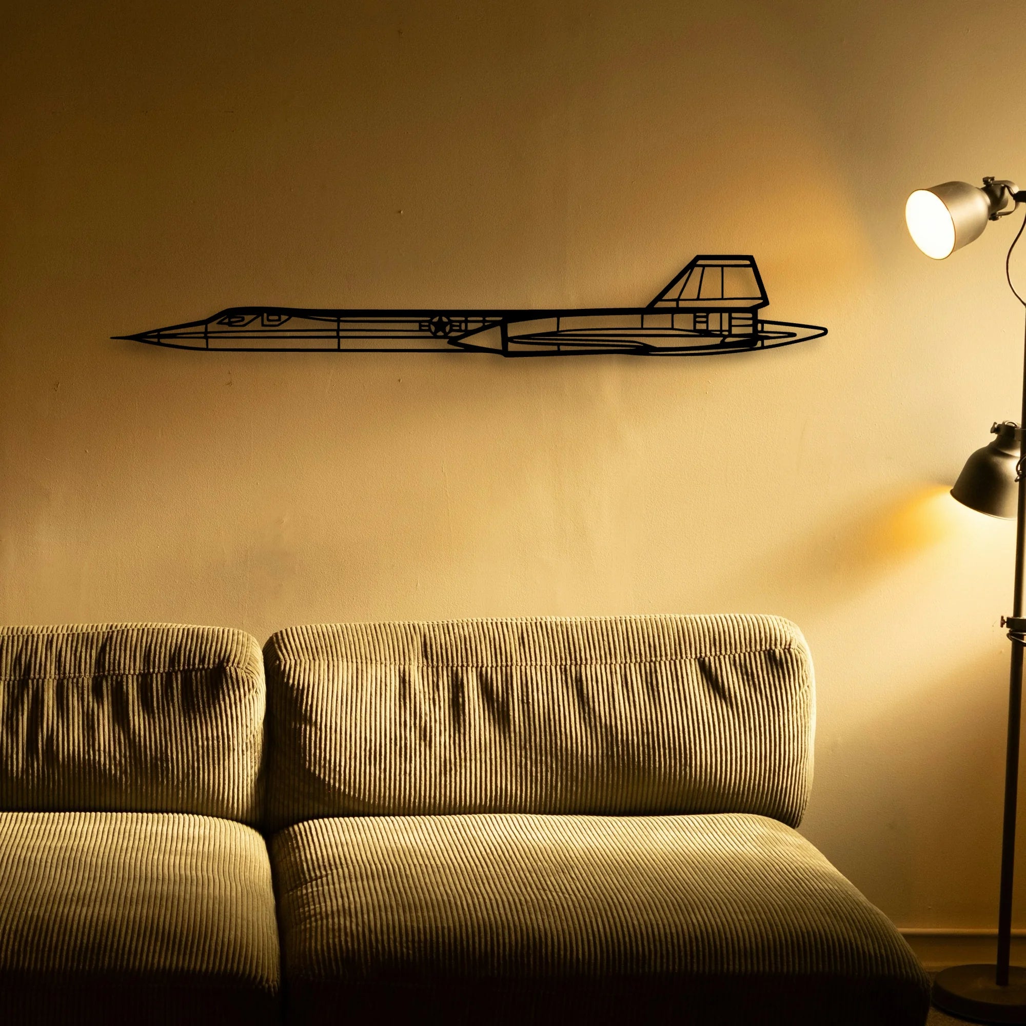 SR71 Blackbird Classic Aircraft Silhouette Metal Wall Art - Tinvibe