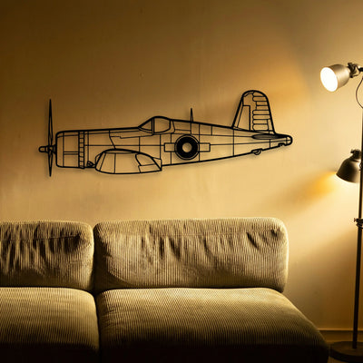 Stearman 2 Classic Aircraft Silhouette Metal Wall Art - Tinvibe