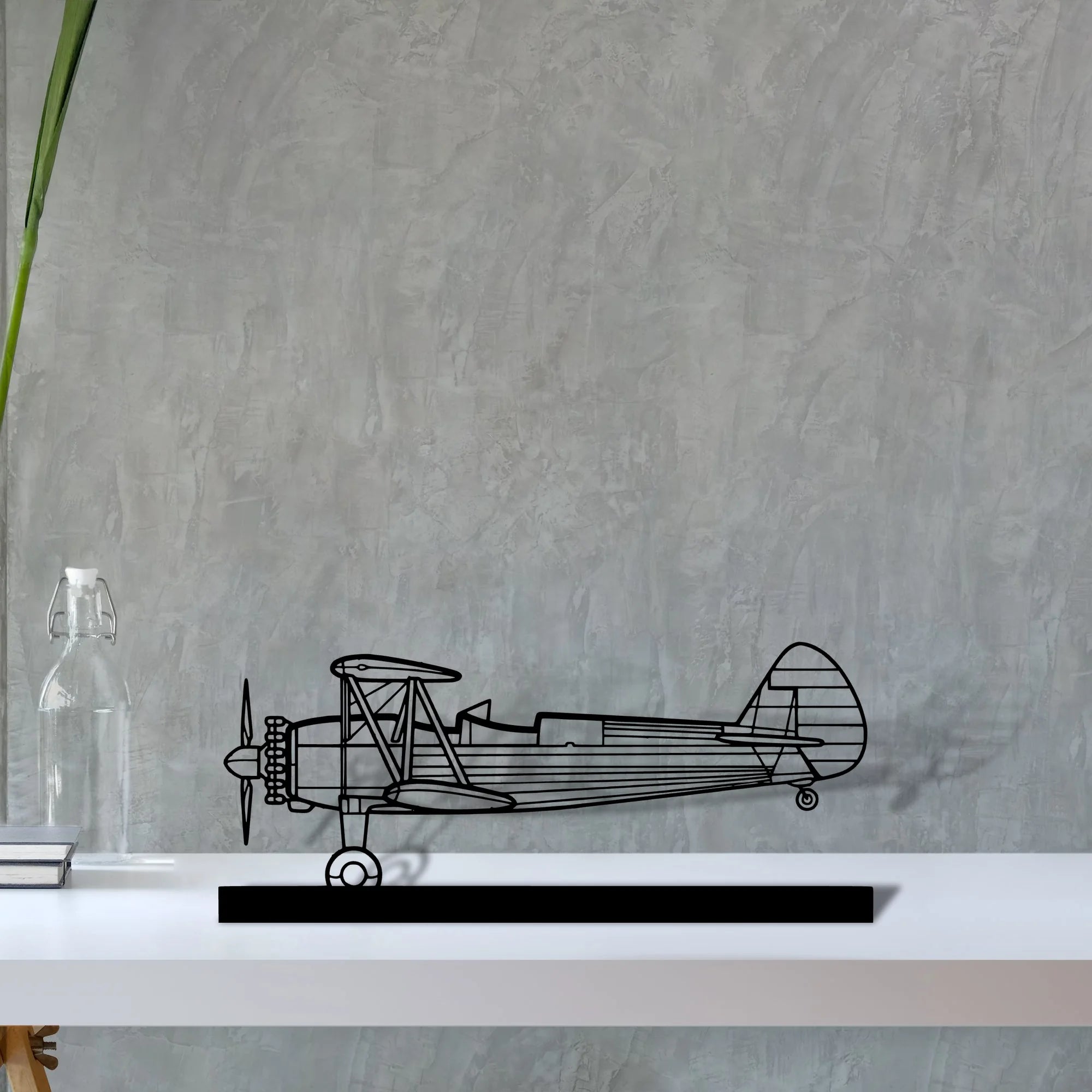 stearman-75-2 Silhouette Metal Art Stand - Tinvibe