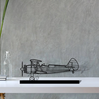 stearman-75-2 Silhouette Metal Art Stand - Tinvibe