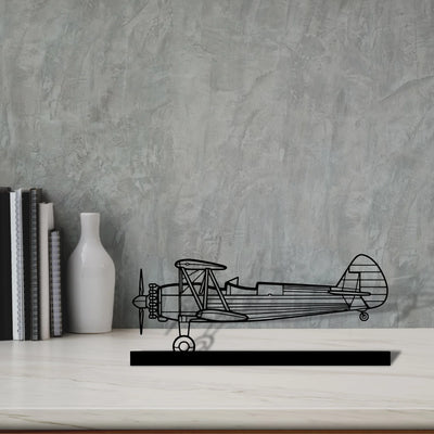 stearman-75-2 Silhouette Metal Art Stand - Tinvibe