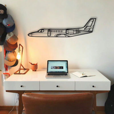 Stearman 75 Classic Aircraft Silhouette Metal Wall Art - Tinvibe