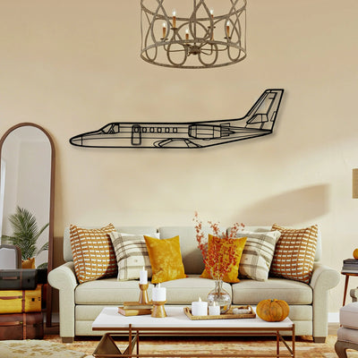 Stearman 75 Classic Aircraft Silhouette Metal Wall Art - Tinvibe