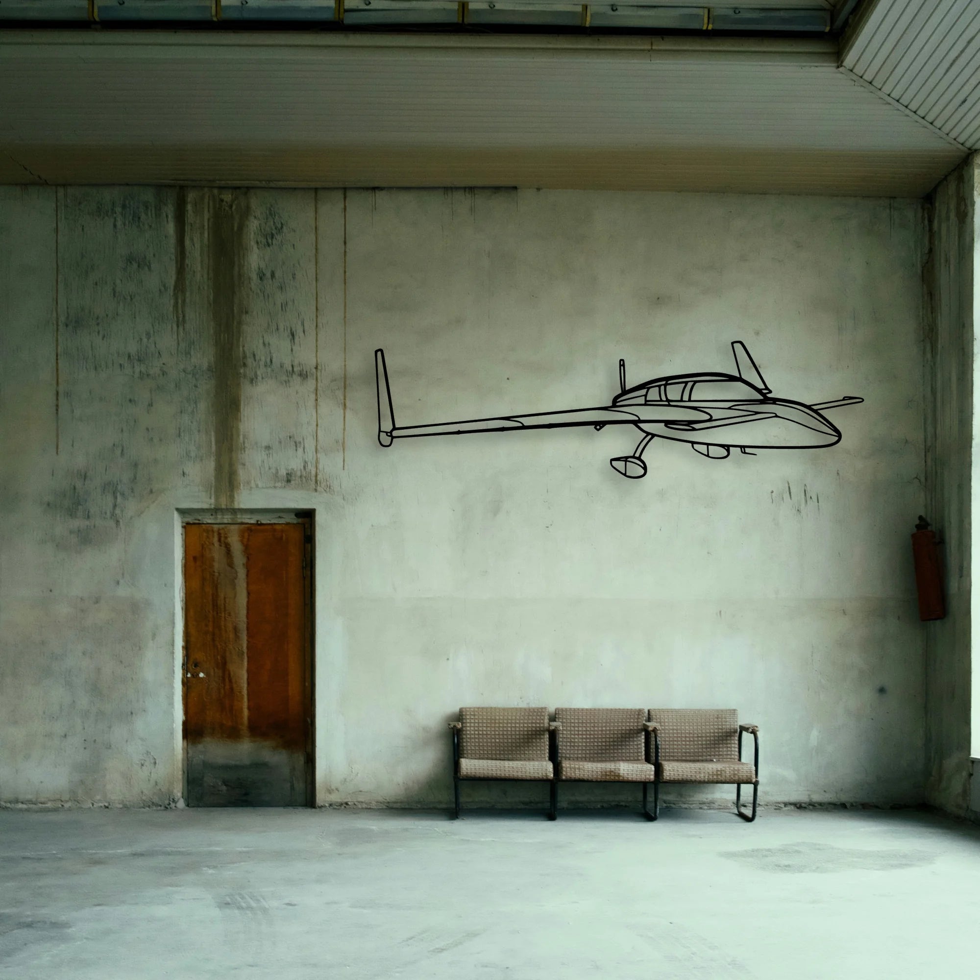 Stol Ch 701 Classic Aircraft Silhouette Metal Wall Art - Tinvibe