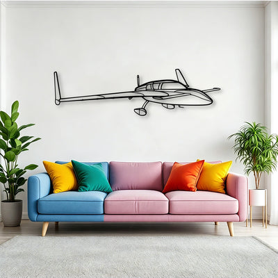 Stol Ch 701 Classic Aircraft Silhouette Metal Wall Art - Tinvibe