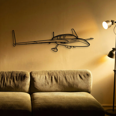 Stol Ch 701 Classic Aircraft Silhouette Metal Wall Art - Tinvibe