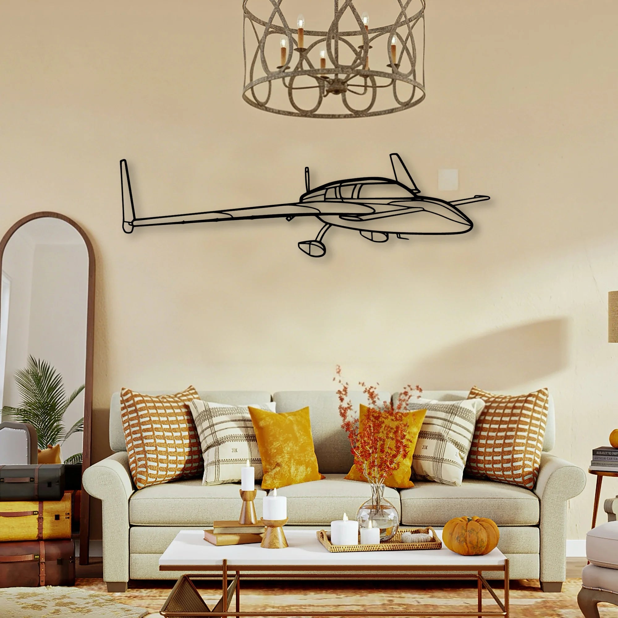 Stol Ch 701 Classic Aircraft Silhouette Metal Wall Art - Tinvibe