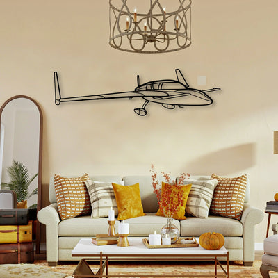 Stol Ch 701 Classic Aircraft Silhouette Metal Wall Art - Tinvibe