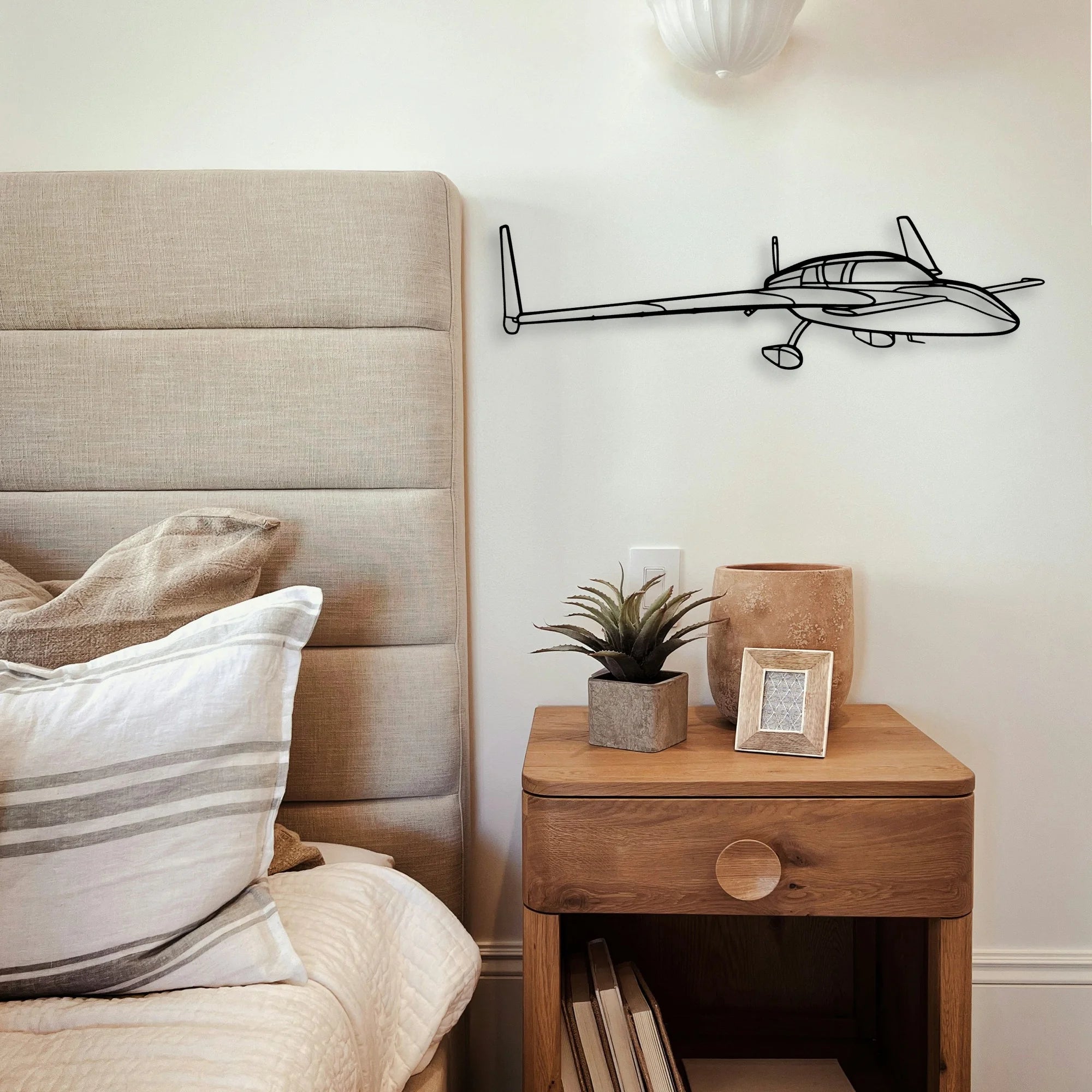 Stol Ch 701 Classic Aircraft Silhouette Metal Wall Art - Tinvibe