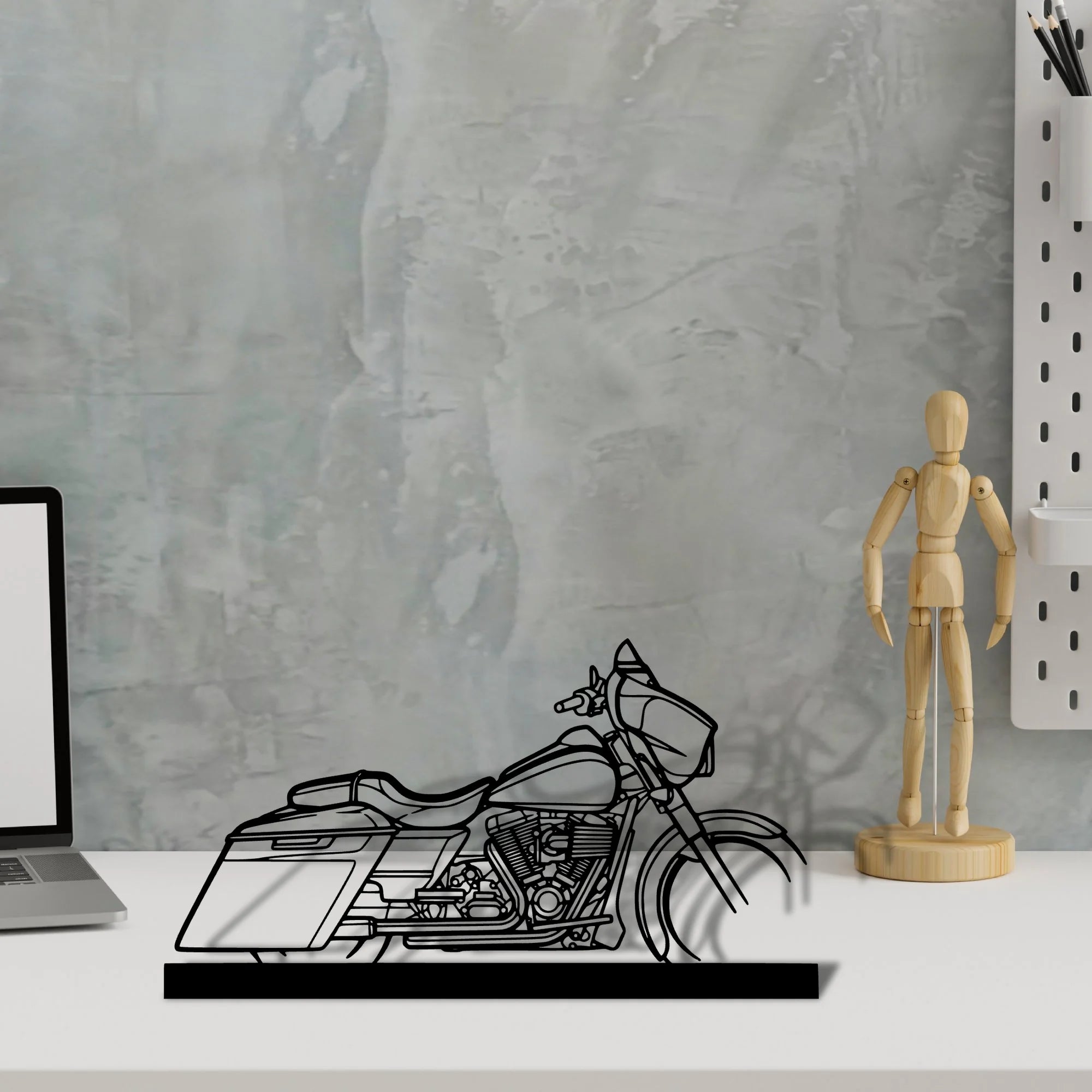 street-glide-2014 Silhouette Metal Art Stand - Tinvibe