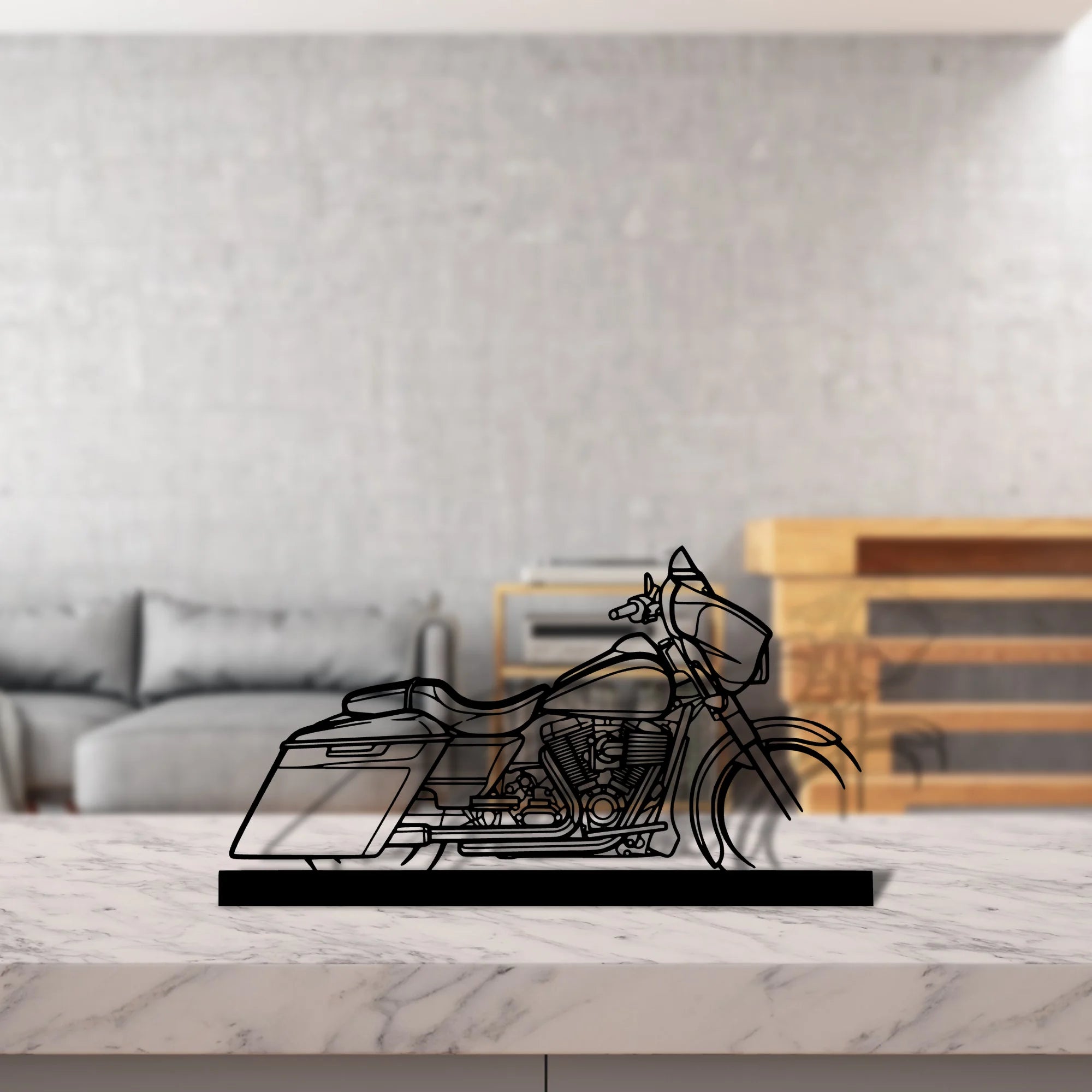 street-glide-2014 Silhouette Metal Art Stand - Tinvibe
