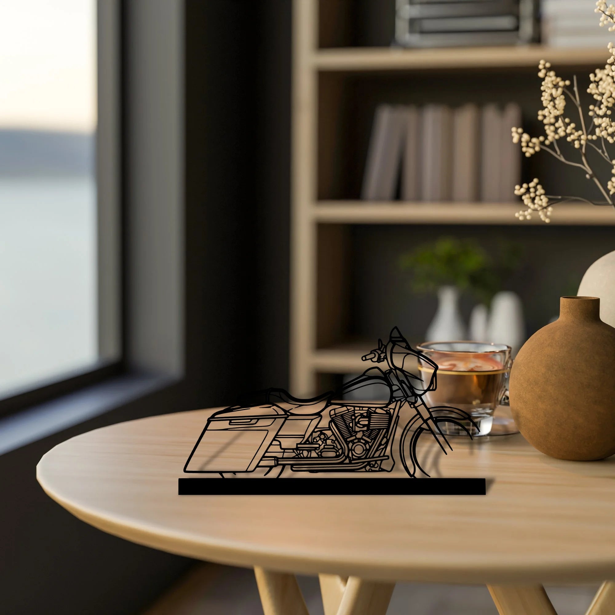 street-glide-2014 Silhouette Metal Art Stand - Tinvibe