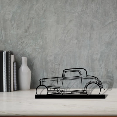 street-rod-1932 Silhouette Metal Art Stand - Tinvibe