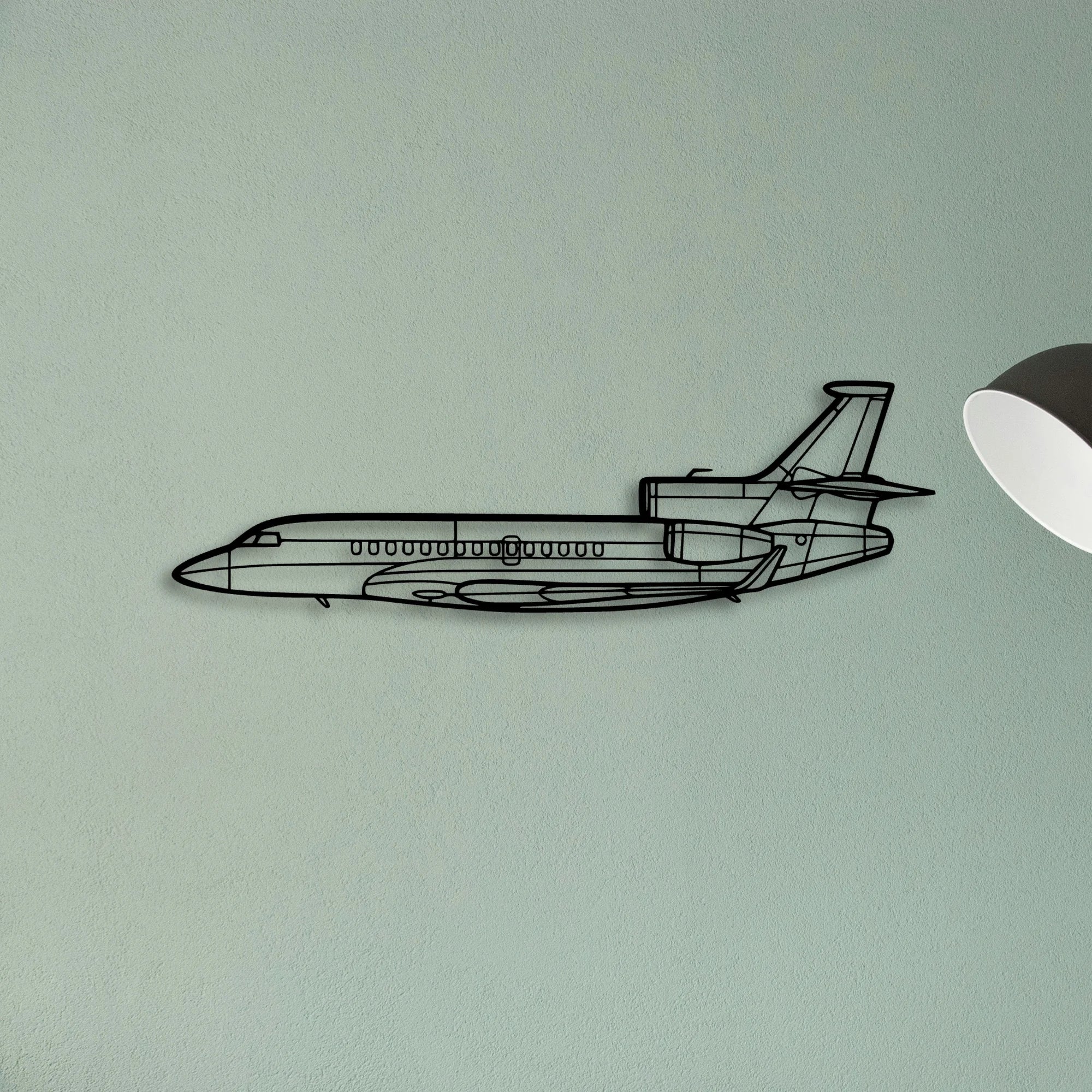 Super Scorpion Classic Aircraft Silhouette Metal Wall Art - Tinvibe