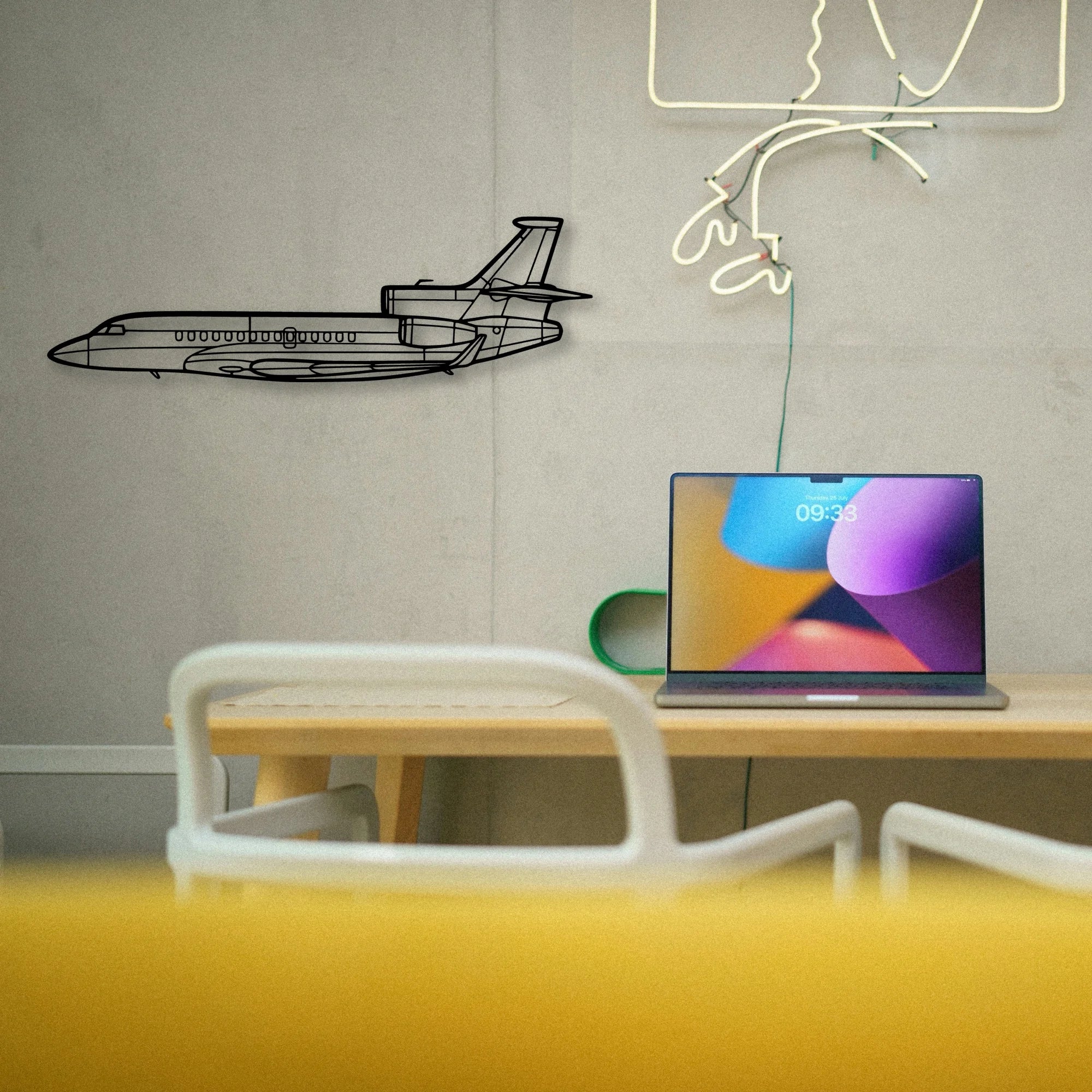 Super Scorpion Classic Aircraft Silhouette Metal Wall Art - Tinvibe
