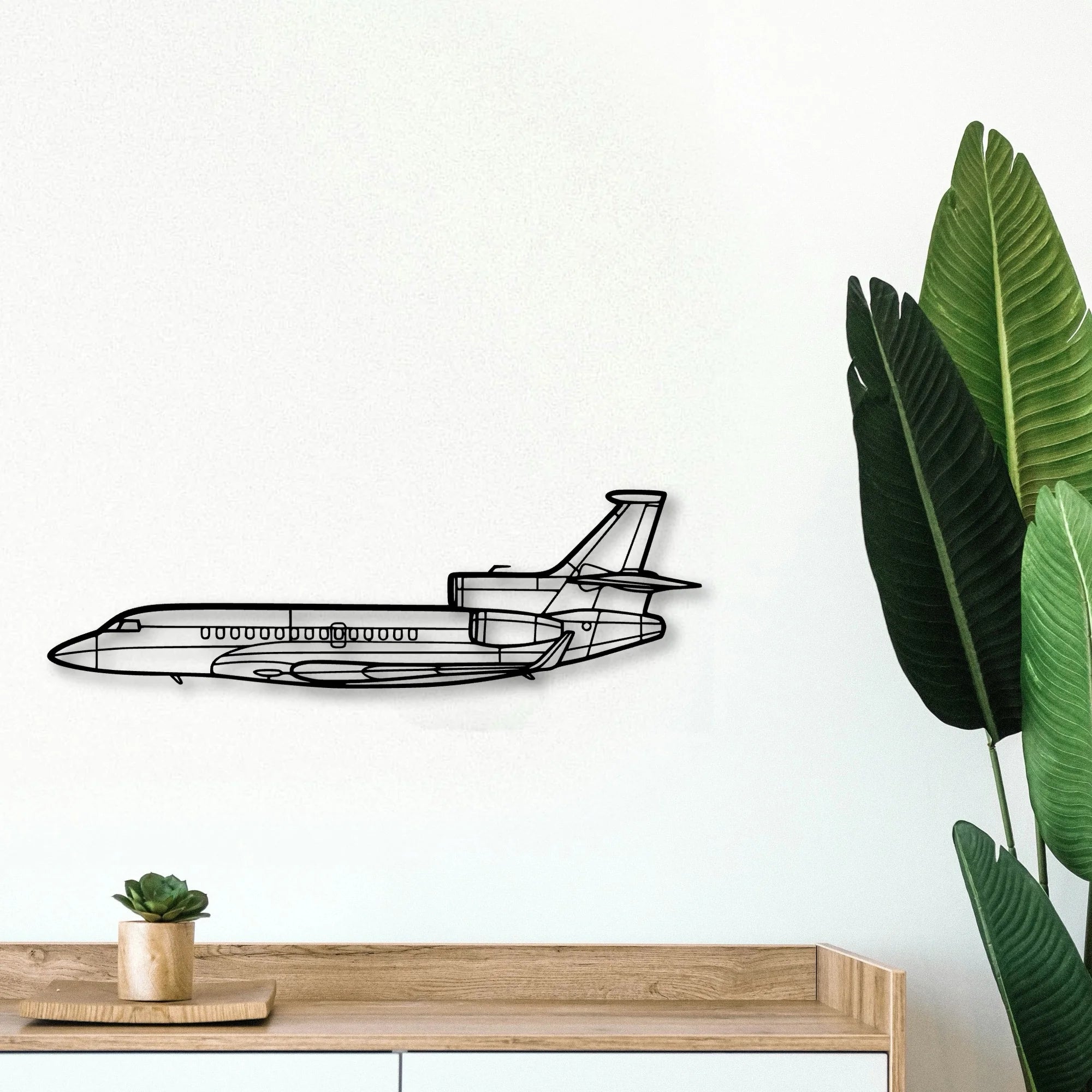 Super Scorpion Classic Aircraft Silhouette Metal Wall Art - Tinvibe