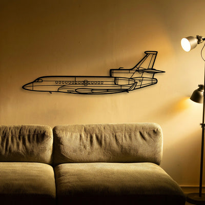 Super Scorpion Classic Aircraft Silhouette Metal Wall Art - Tinvibe