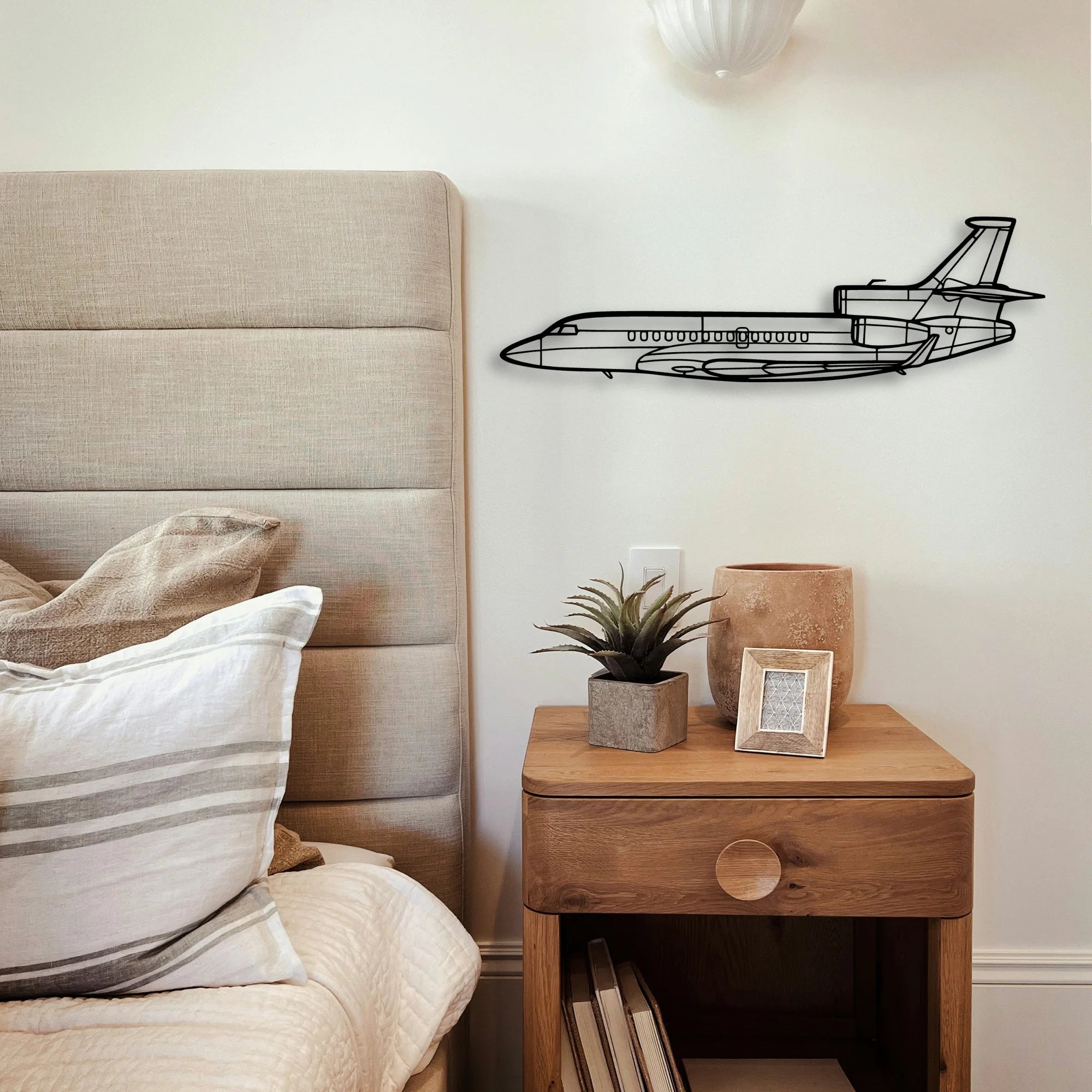 Super Scorpion Classic Aircraft Silhouette Metal Wall Art - Tinvibe