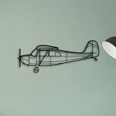 T 28 Trojan 2 Classic Aircraft Silhouette Metal Wall Art - Tinvibe