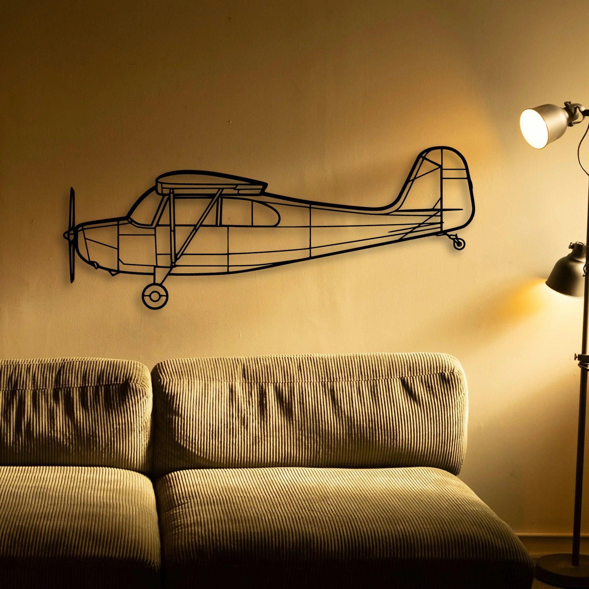 T 28 Trojan 2 Classic Aircraft Silhouette Metal Wall Art - Tinvibe