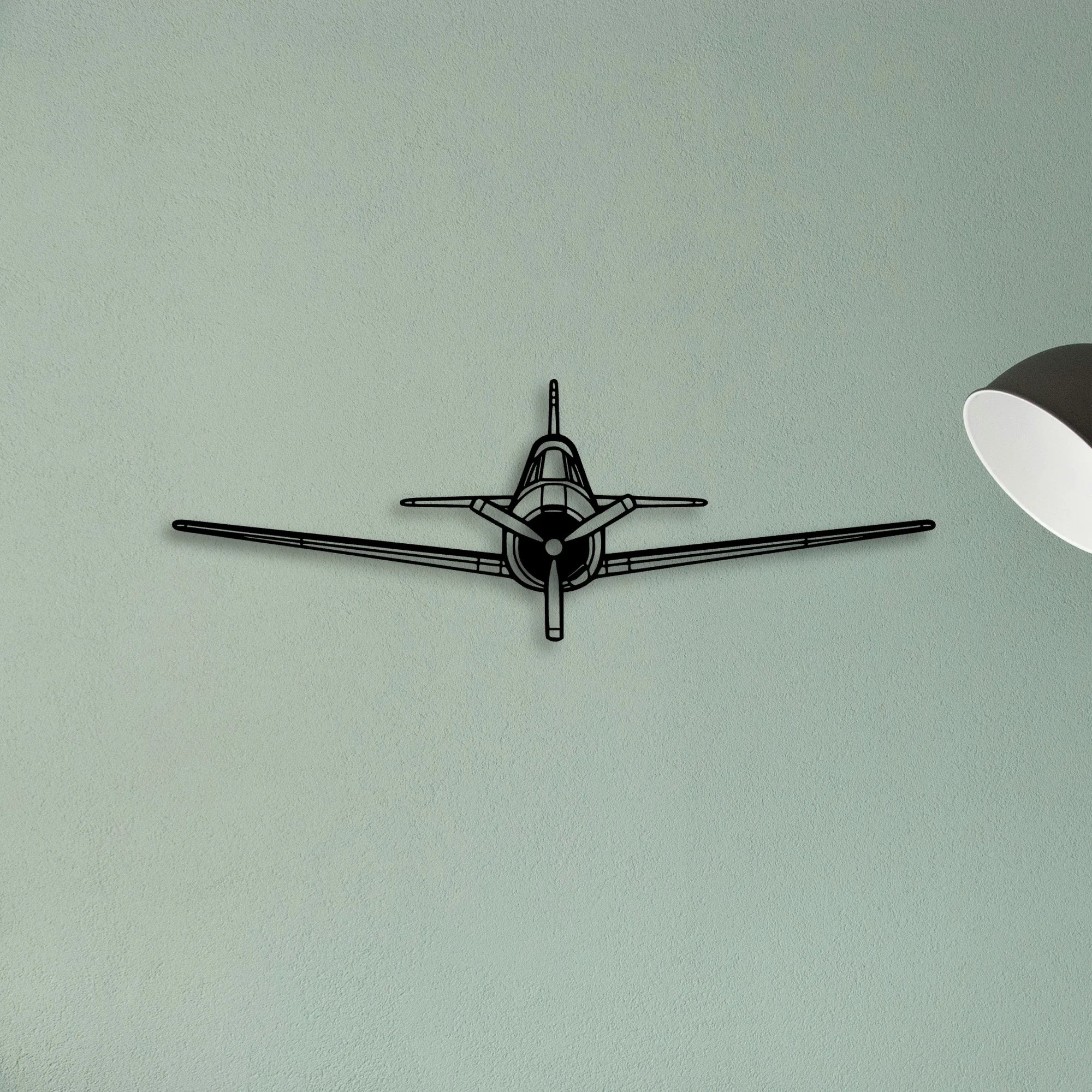 T 28 Trojan Classic Aircraft Silhouette Metal Wall Art - Tinvibe