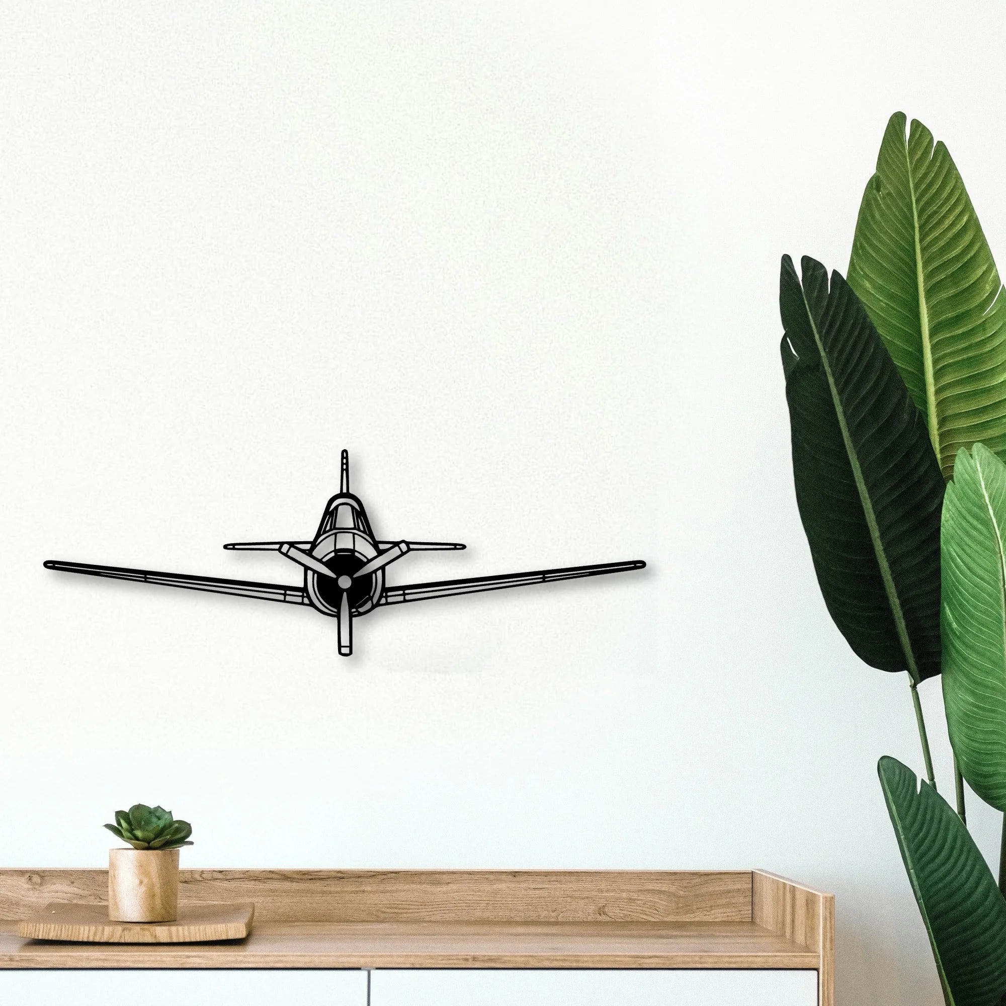 T 28 Trojan Classic Aircraft Silhouette Metal Wall Art - Tinvibe