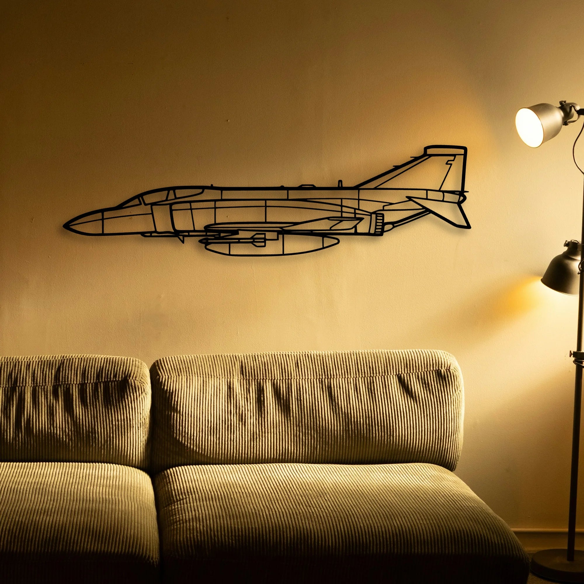 T 34A Mentor Classic Aircraft Silhouette Metal Wall Art - Tinvibe