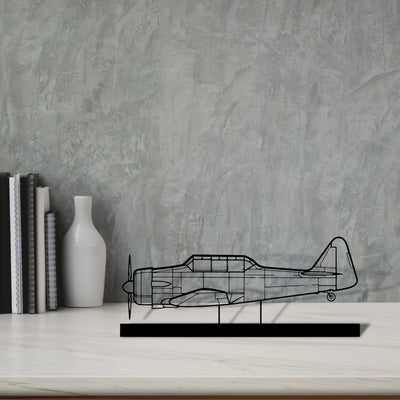 t-6g-texan-2 Silhouette Metal Art Stand - Tinvibe