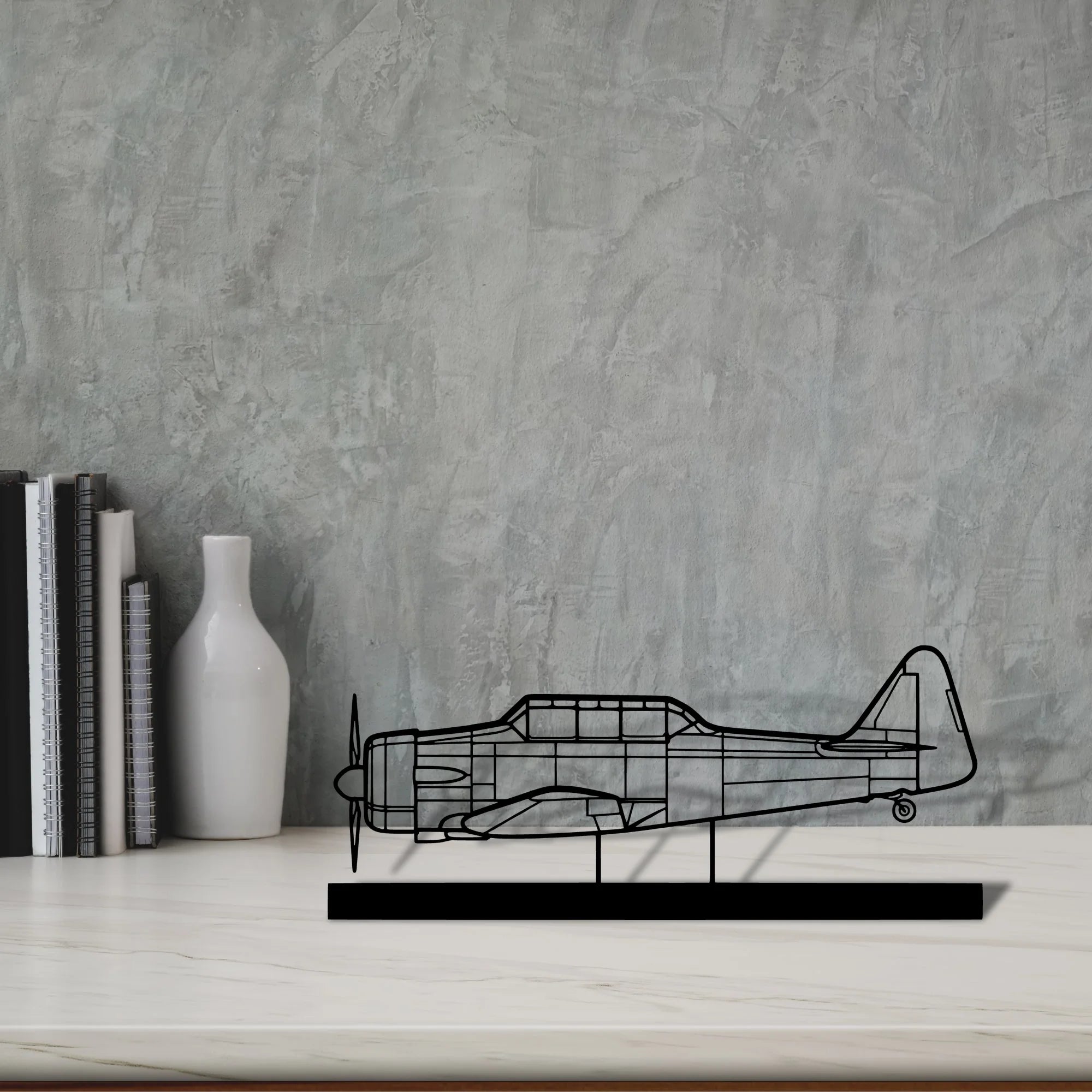 t-6g-texan-3 Silhouette Metal Art Stand - Tinvibe
